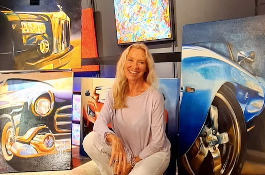 Cathy Deniset artiste française à dubai