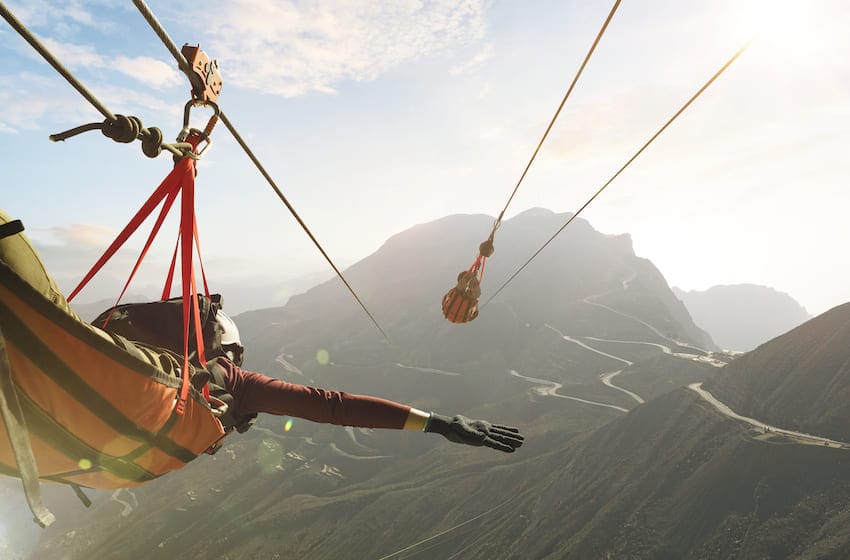 plus longue tyrolienne du monde visiter ras al khaimah