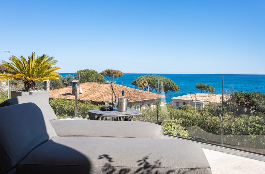appartement avec terrasse et vue sur le golfe de saint Tropez