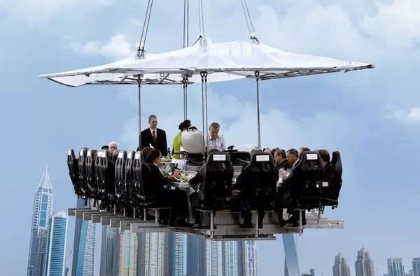 restaurant dans les airs à dubai