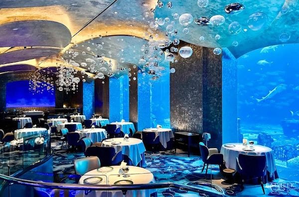 ossiano dubai diner sous l'eau