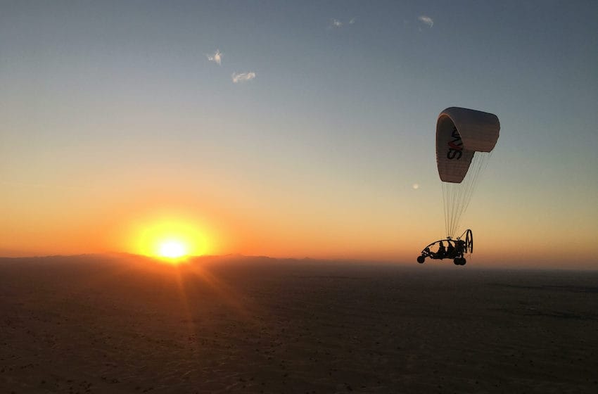 paramoteur dubai desert