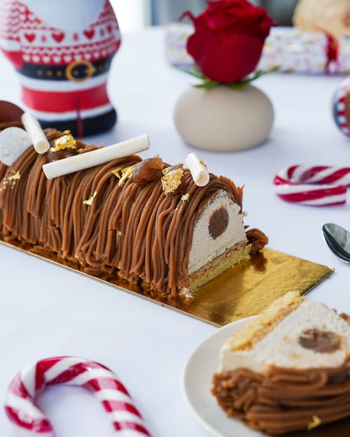 buche de noel aux marrons glacé