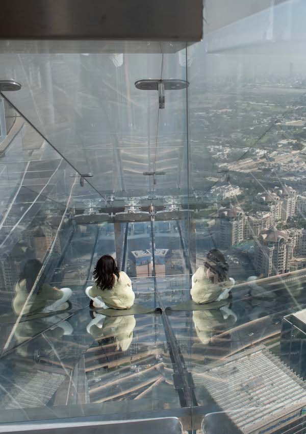 Sky glass slide attraction dubai