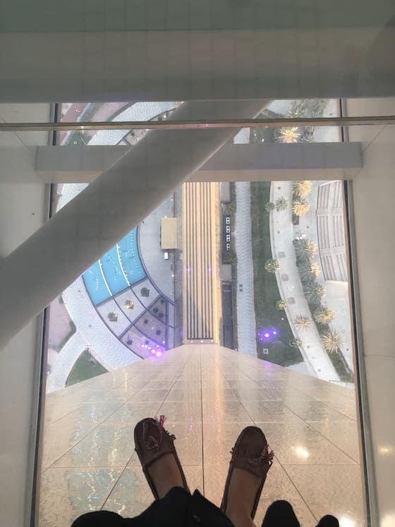 passerelle transparente Dubai Frame