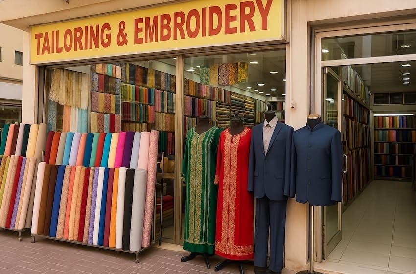 tailleurs à dubai quartier de Satwa