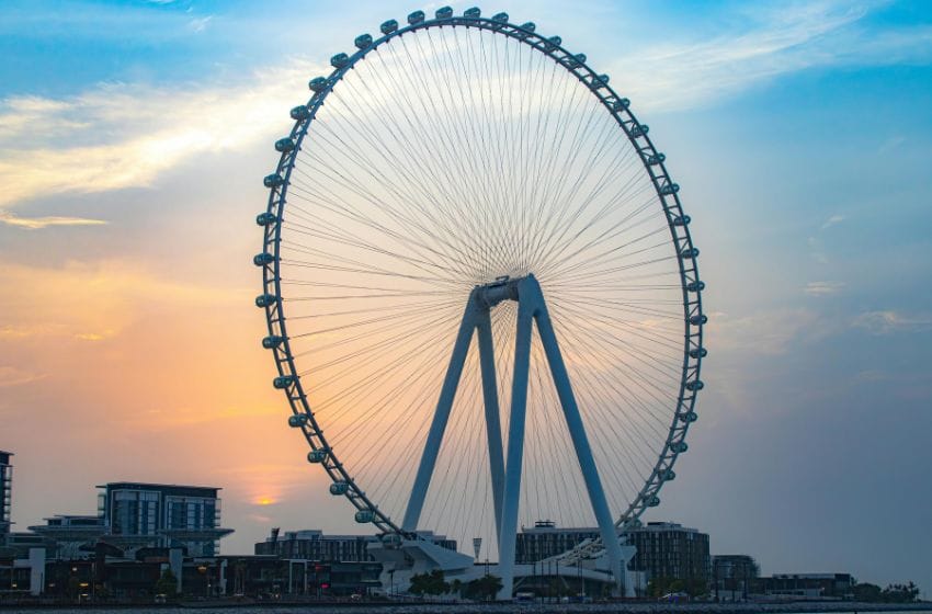 coucher de soleil dubai