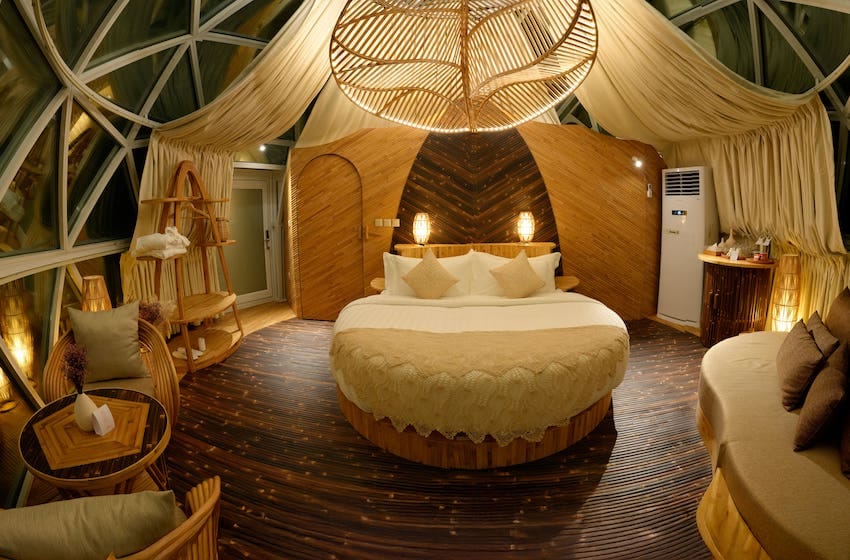 chambre dans une bulle