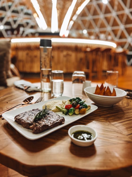 glamping durable et chic restaurant