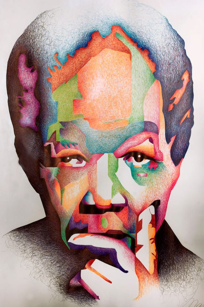 oeuvre au stylo bic artiste à dubai