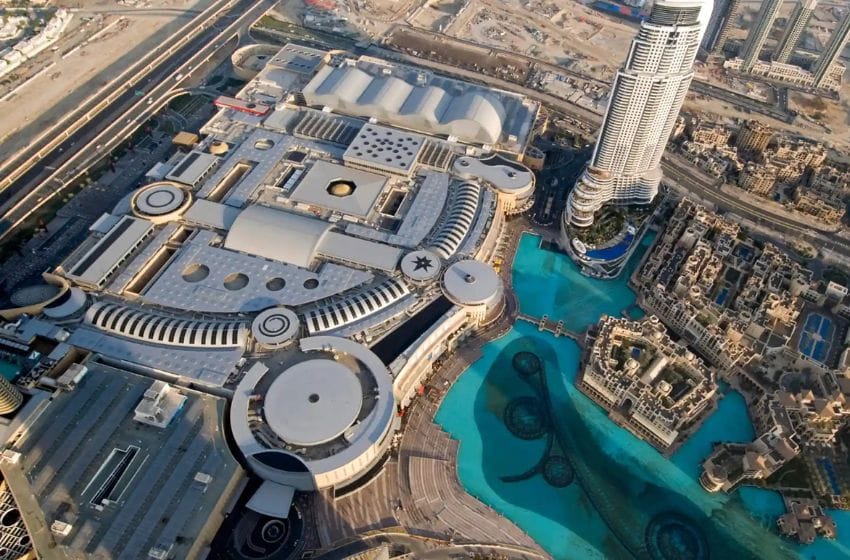 Dubai Mall vue du ciel