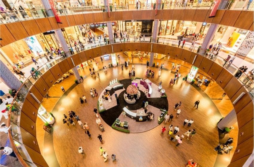 intérieur de Dubai Mall