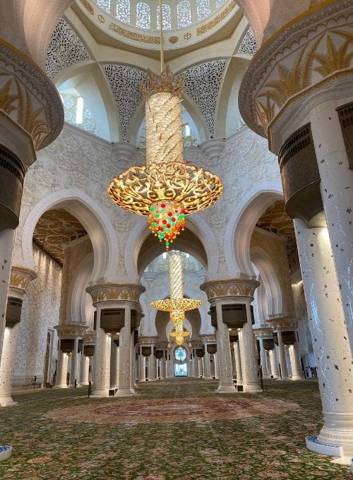 grande salle de prière Abu Dhabi