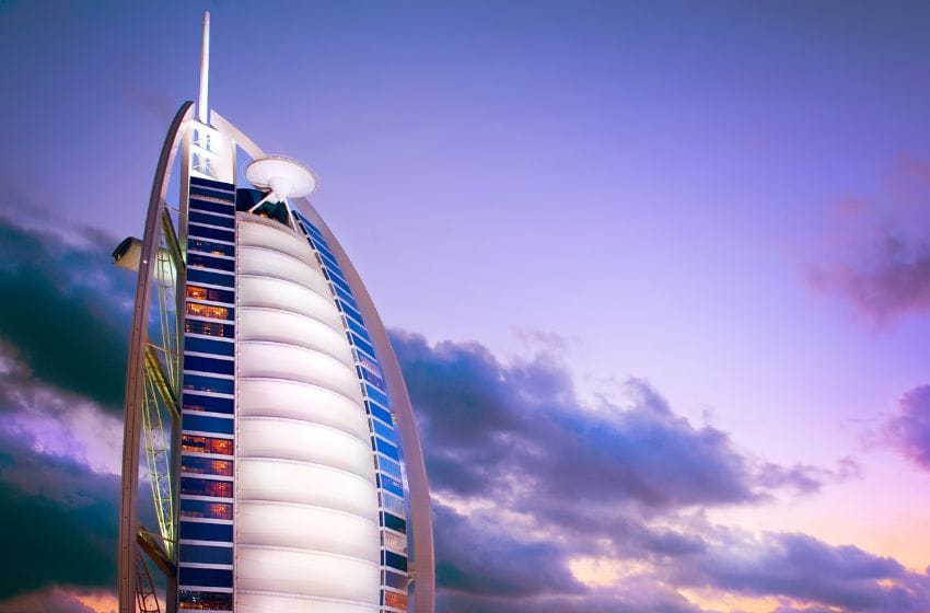 héliporté hotel Burj Al Arab dubai