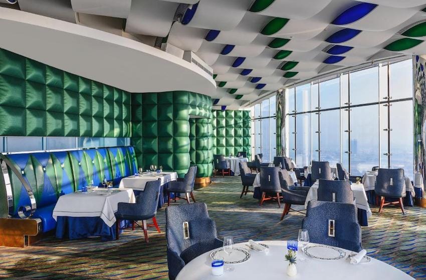 restaurant inside the Burj Al Arab