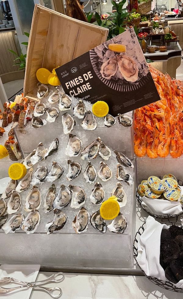 jou jou brasserie buffet fruit de mer