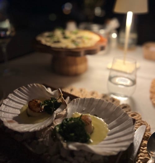 noix de saint Jacques sauce citronnée