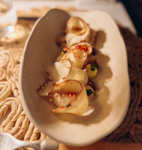 poulpe en lamelle french Riviera beach